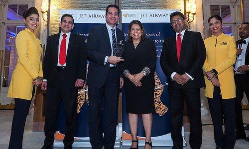 Brightsun won a sales recognition award for specialist market from Jet Airways this week