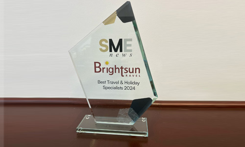 Brightsun Travel is thrilled to share another significant achievement; we have been named as the Best Travel & Holiday Specialists 2024 as part of the SME News 2024 Business Elite Awards